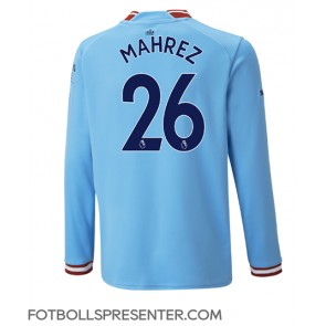 Manchester City Riyad Mahrez #26 Hemma Matchtröja 2022-23 Långärmad